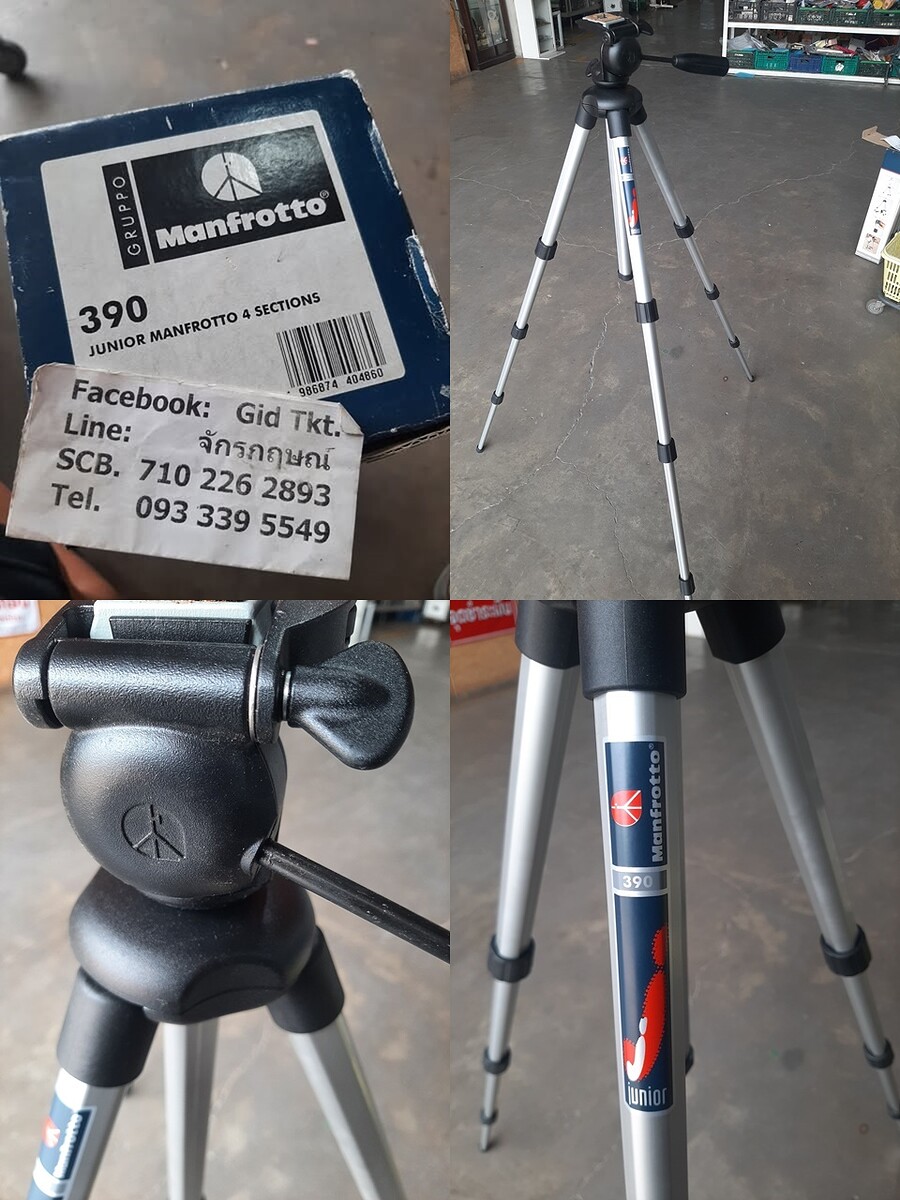 +++ +++ +++ +++ +++ ขาตั้งกล้อง Manfrotto 390 Junior tripod+++ +++ +++ +++ +++ 