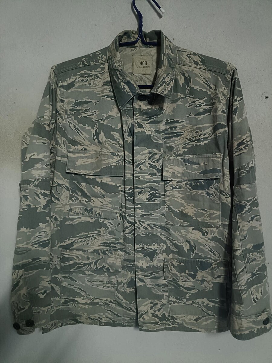 เสื้อทหาร US.ARMY ลายพราง TIGER AIR FORCE   Size: 40R