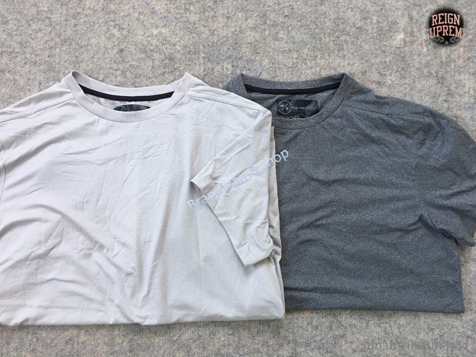 sale 99 รอบอก 38-39-40-41-42” แขนสั้นสีพื้นผ้ายืดหยุ่น แห้งไว Reign Supreme