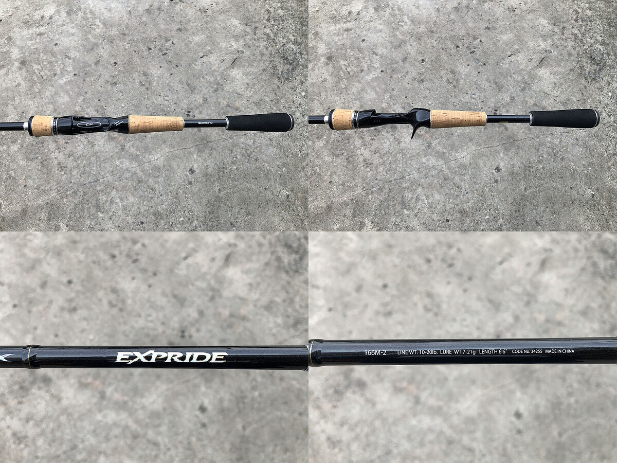 Shimano EXPRIDE 166M-2 คัน 2 ท่อนต่อกลางยาว 6'6" เวท 10-20lb คันสวยริ้วรอยน้อยมาก คันสวย A++ ครับ (ค