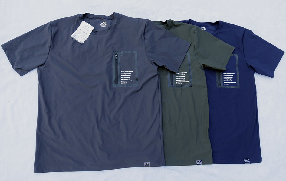 Find-Out /M/L/LL เสื้อยืดแขนสั้นสวยใหม่คุณภาพดี 4 สีจากญี่ปุ่น ราคารวมส่ง flash