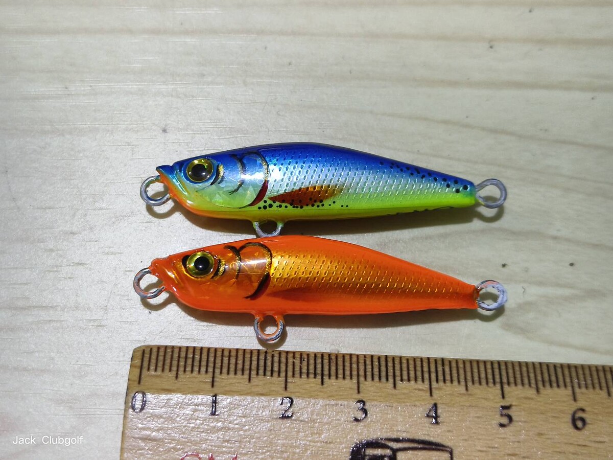 เหยื่อปลอม    HAND  MADE    ของใหม่    ไม่ผ่านการใช้งาน  ชุด  2