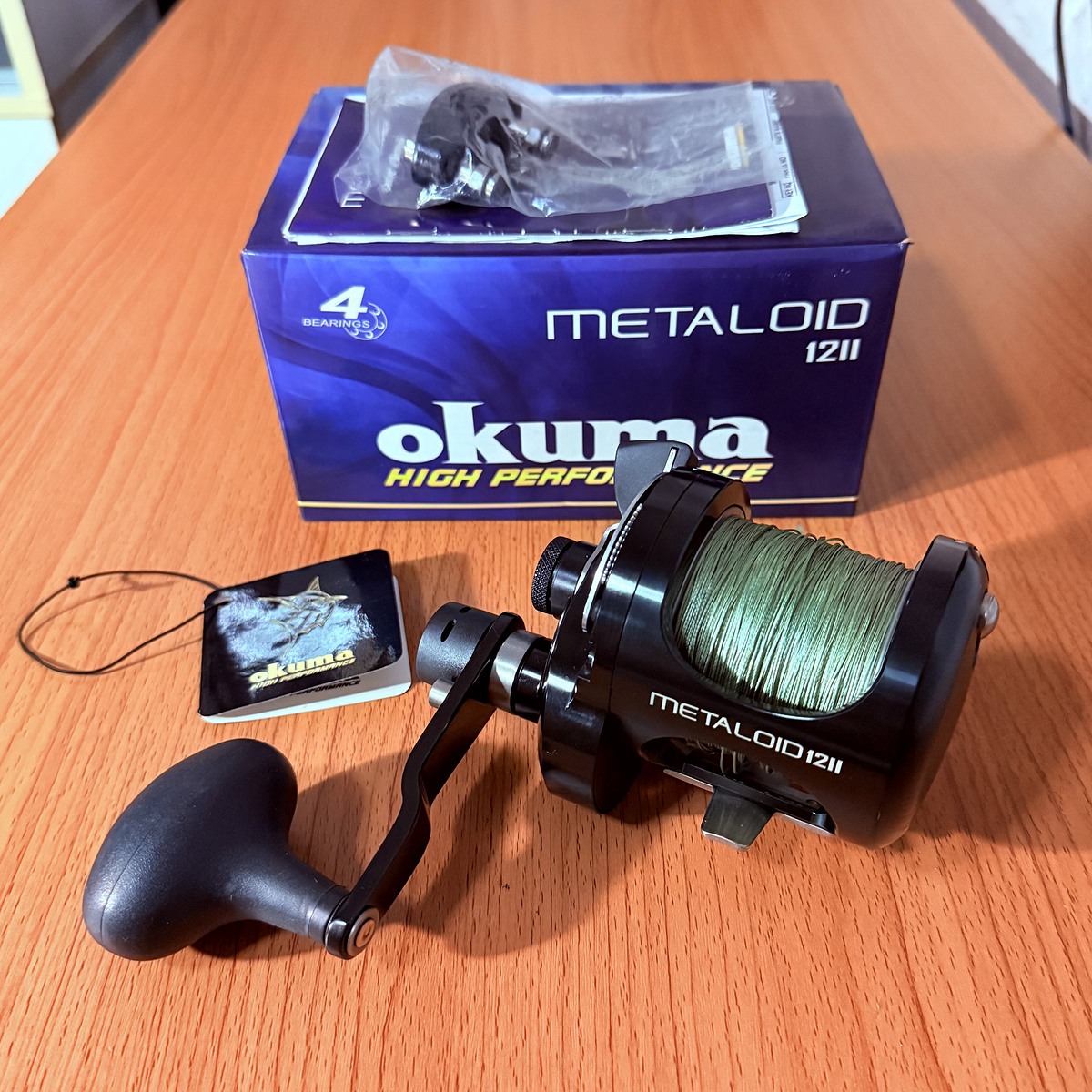 Vายรอกเบท OKUMA METALOID 12II ขวา สภาพโครตสวย กล่องอุปกรณ์ครบ