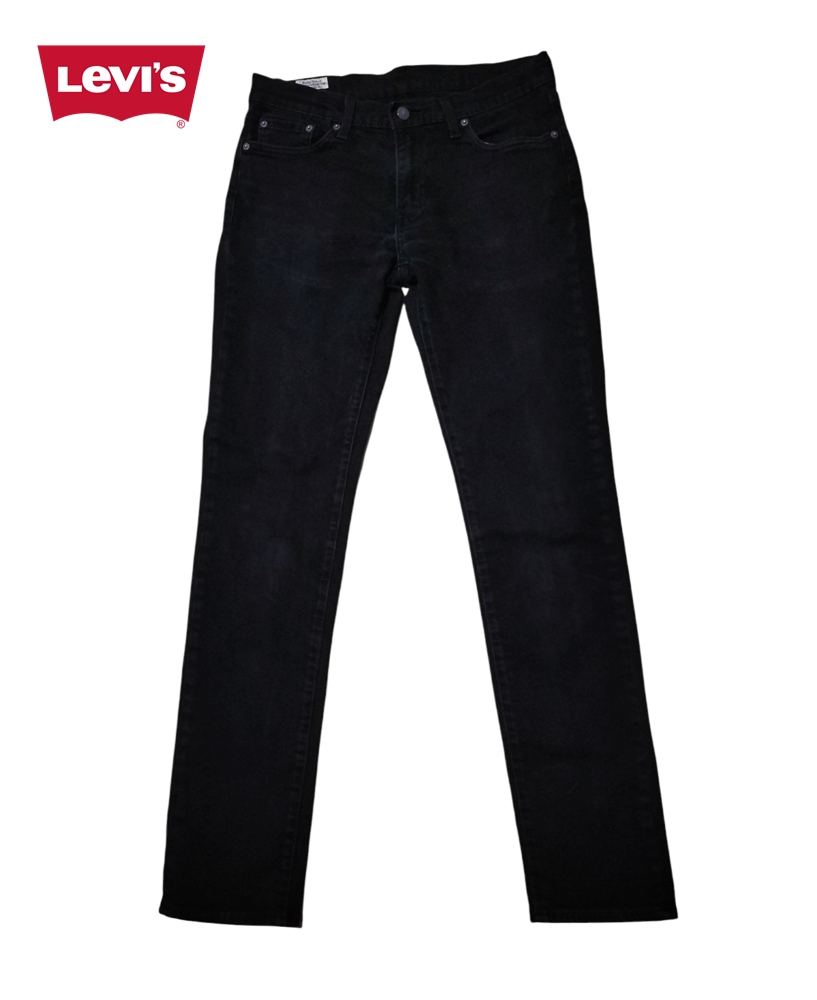 ++ กางเกง  LEVI'S 511 BIG E  SKINNY BLACK รอบเอว 32-33 นิ้ว  M ป้ายหนัง