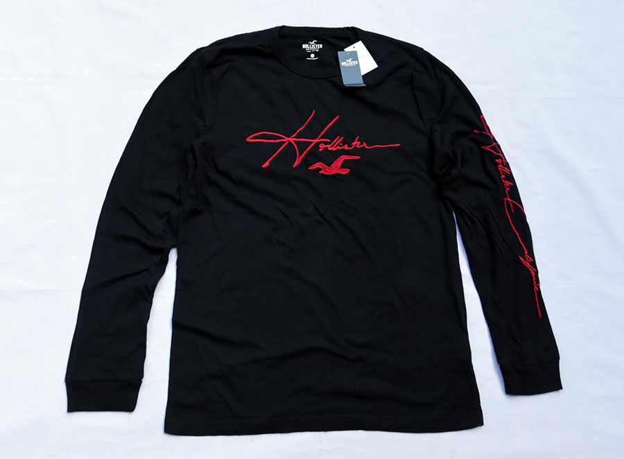 HOLLISTER /S (38) เสื้อยืดแขนยาวสวมใส่สบายสวยใหม่แท้ รวมส่ง flash