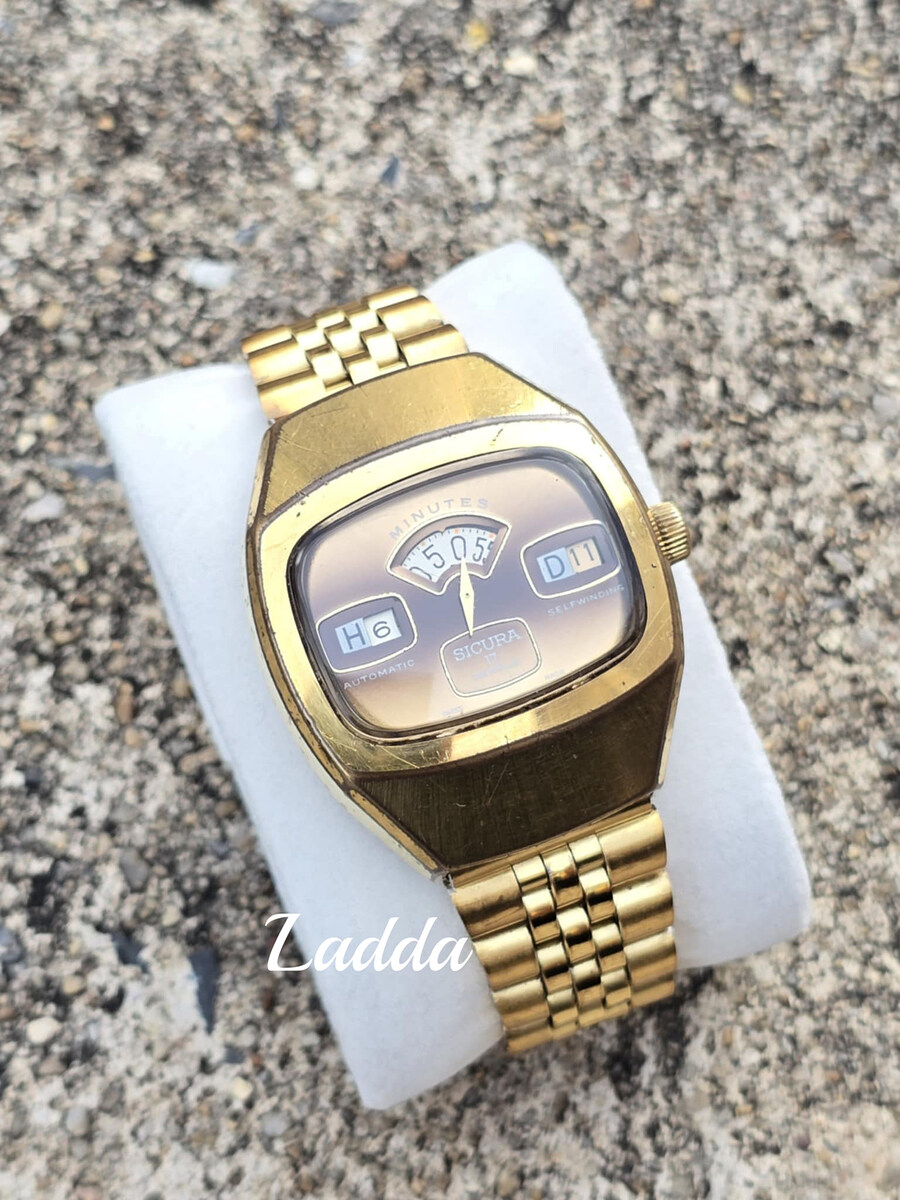 นาฬิกา Sicura (Breiting) Automatic jumper watch swiss made เรือนทอง คลาสิกวินเทจ
=====หายาก====
**