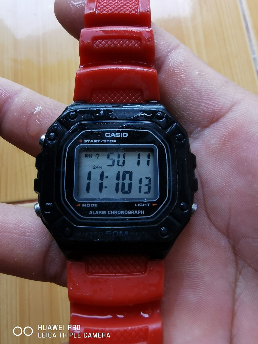 casio w218h เเท้ 260บาท