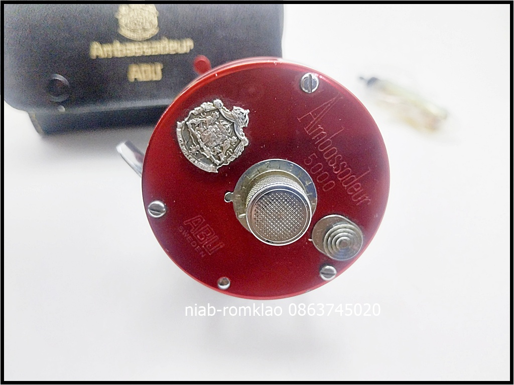 [b][q]Abu 5000แดง BigA  ปี1972 ระบบเฟืองติ๊ก คลิกเสียงสปริง สภาพสวยๆ มีรอยบ้างแต่ยังดูแจ่มๆ ใช้งานได