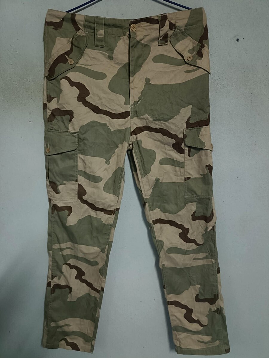 กางเกงทหารรถถัง แบรนด์ BOSTON ลายพรางทะเลทราย 3 สี Size: 34-35 นิ้ว