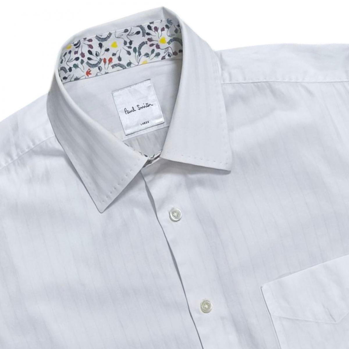 เชิ้ตแขนยาวสีขาวโอ  Paul  Smith ไม่มีตำหนิครับ อก44นิ้ว