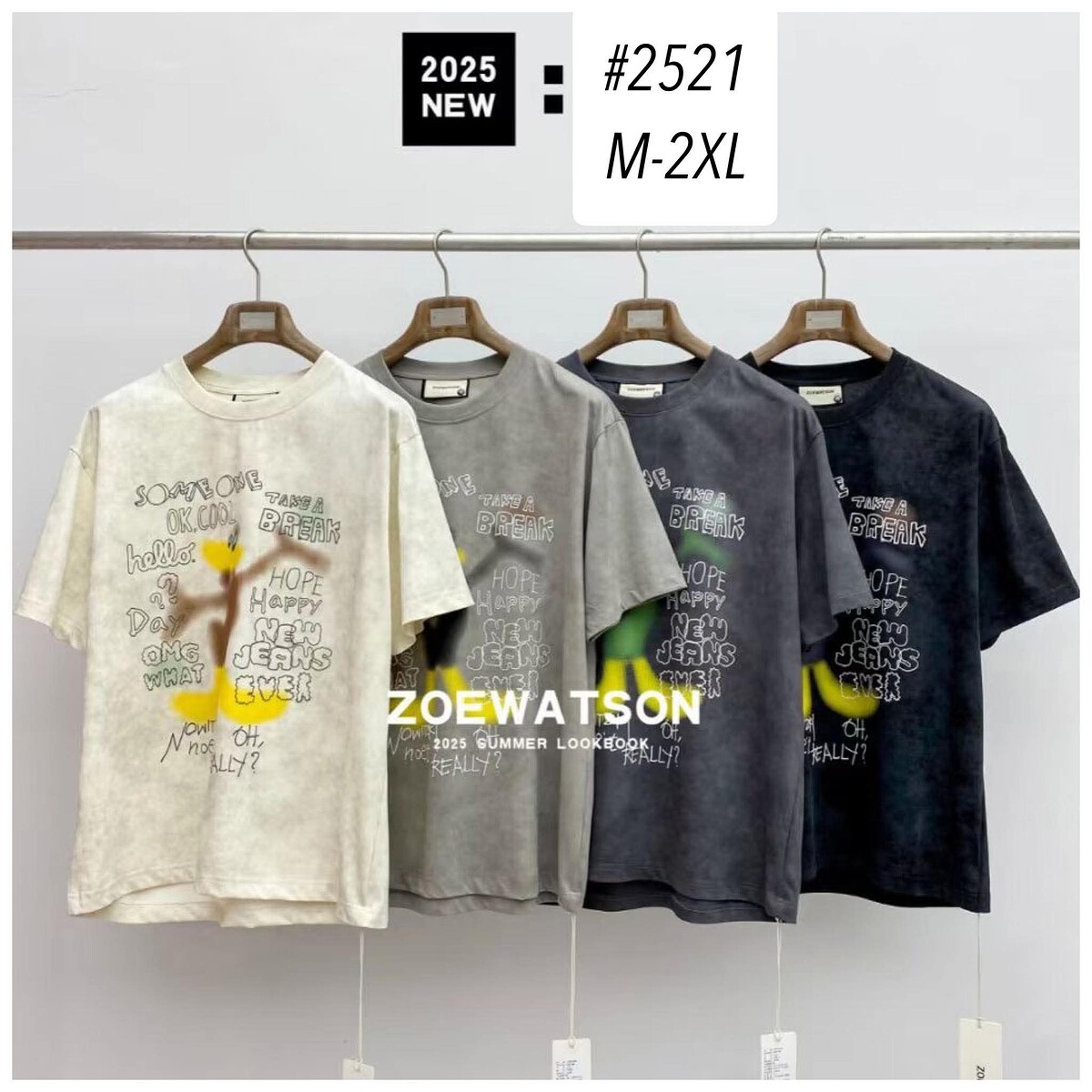เสื้อยืดแบรนด์ZOEWATSON  มี 4สี  มือ1