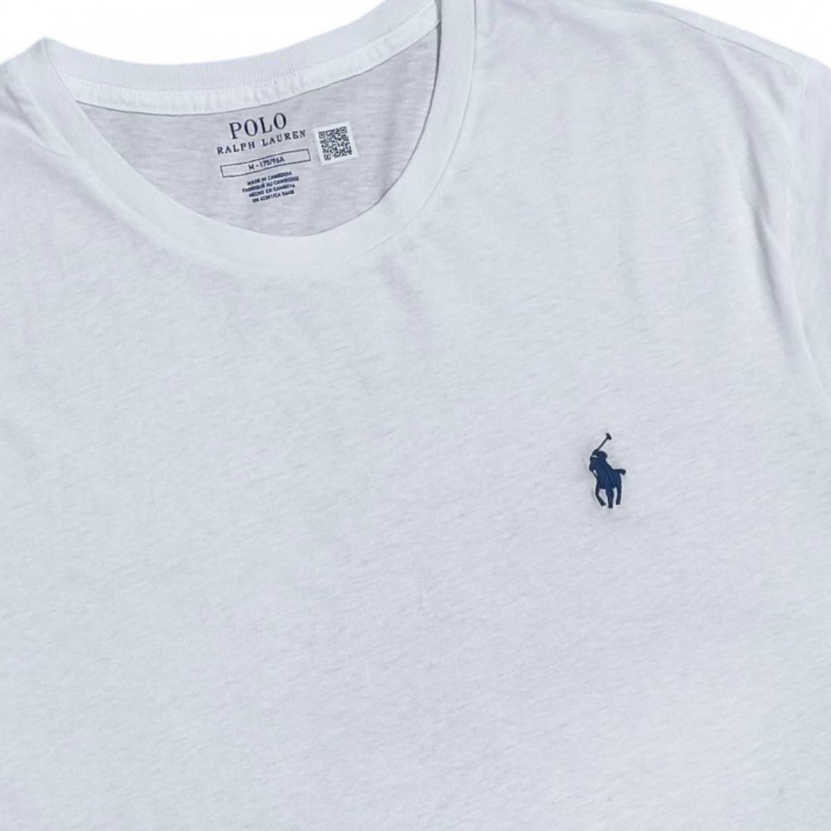 Polo Ralph Lauren เสื้อยืดคอกลมสีขาว ใหม่แท้  ป้าย tag ครบ มีหลุดมาสีไซต์เดียวคร