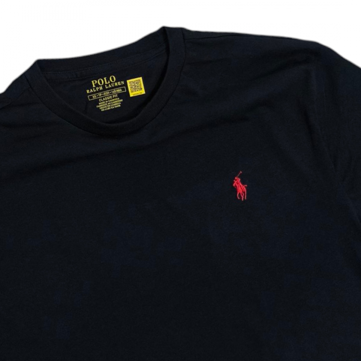 Polo Ralph Lauren เสื้อยืดคอกลมสีดำ อก42