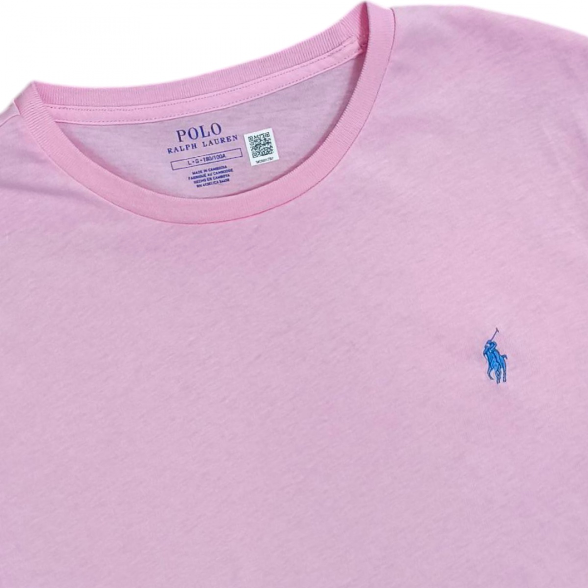 Polo Ralph Lauren เสื้อยืดคอกลมสีชมพู ใหม่แท้  ป้าย tag ครบ มี2ตัวครับ