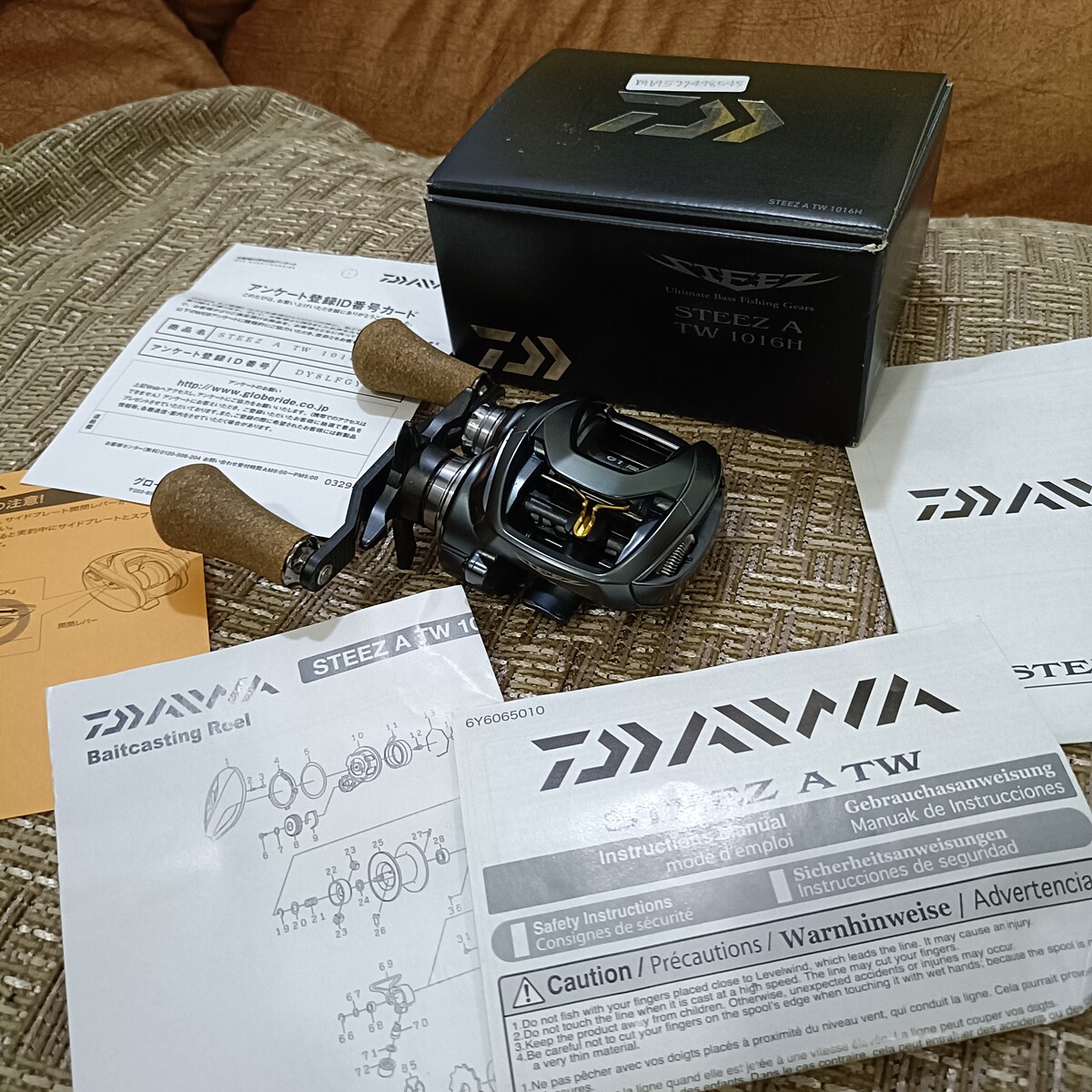 ==>Daiwa Steez A TW 6.3 สวยใส หมุนเนียน พร้อมแขนแต่งRCS90 น๊อปแต่งSLP 