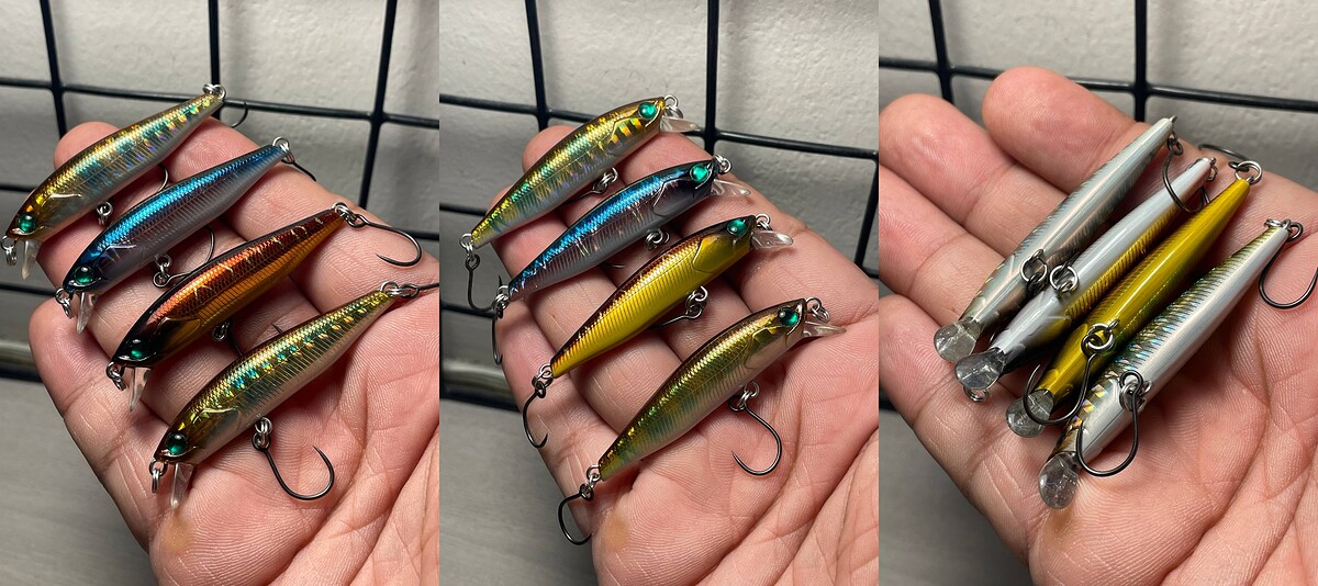 Gan Mini Minnow TR x4
5.5cm 3.2g ======= 750 EMS50