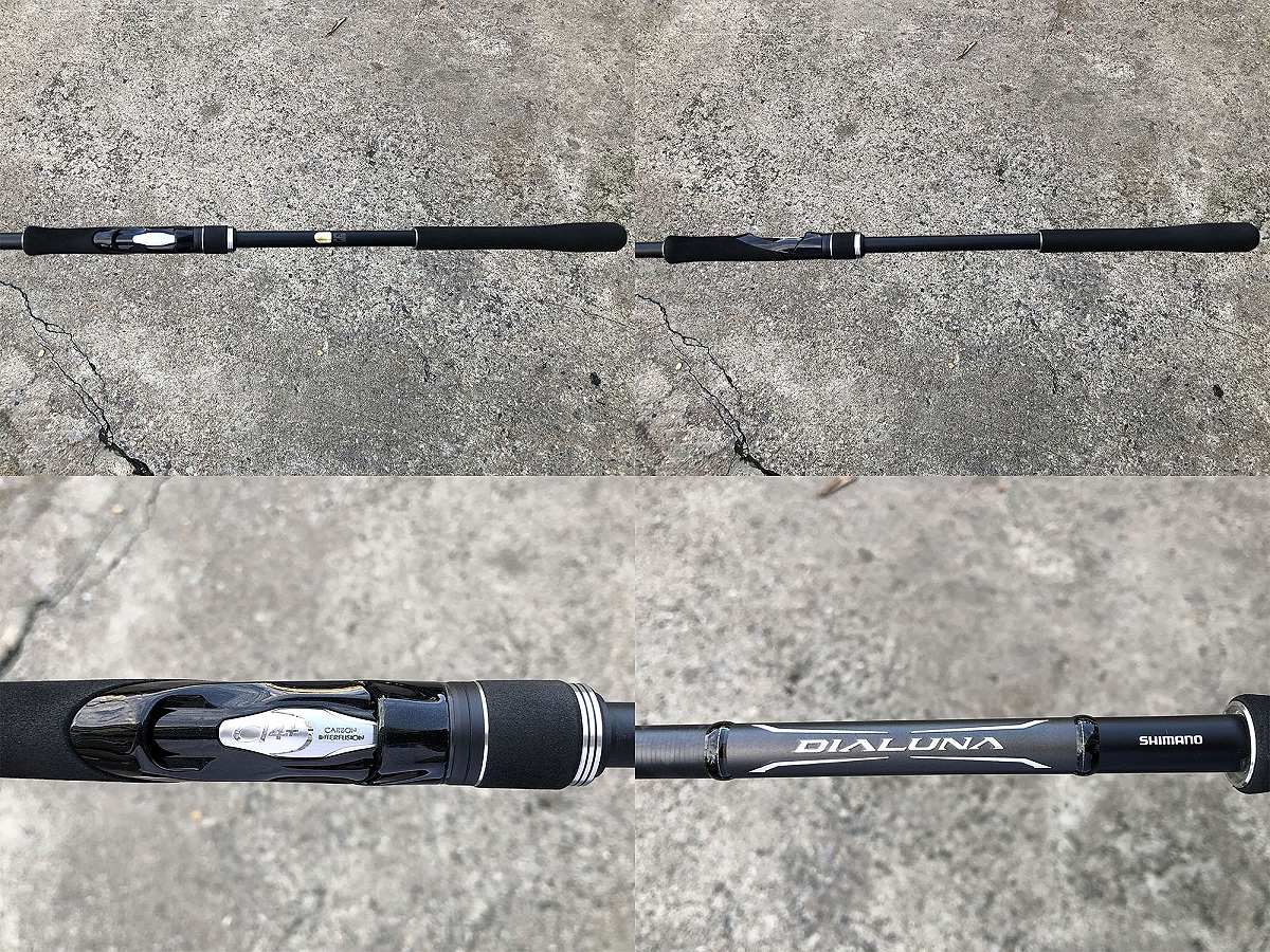 Shimano DIALUNA S110M คัน 2 ท่อนต่อกลางยาว 11 ฟุต Lure Wt: 8-45g , Line: PE0.8-2 แบลงค์คันสวยริ้วรอย