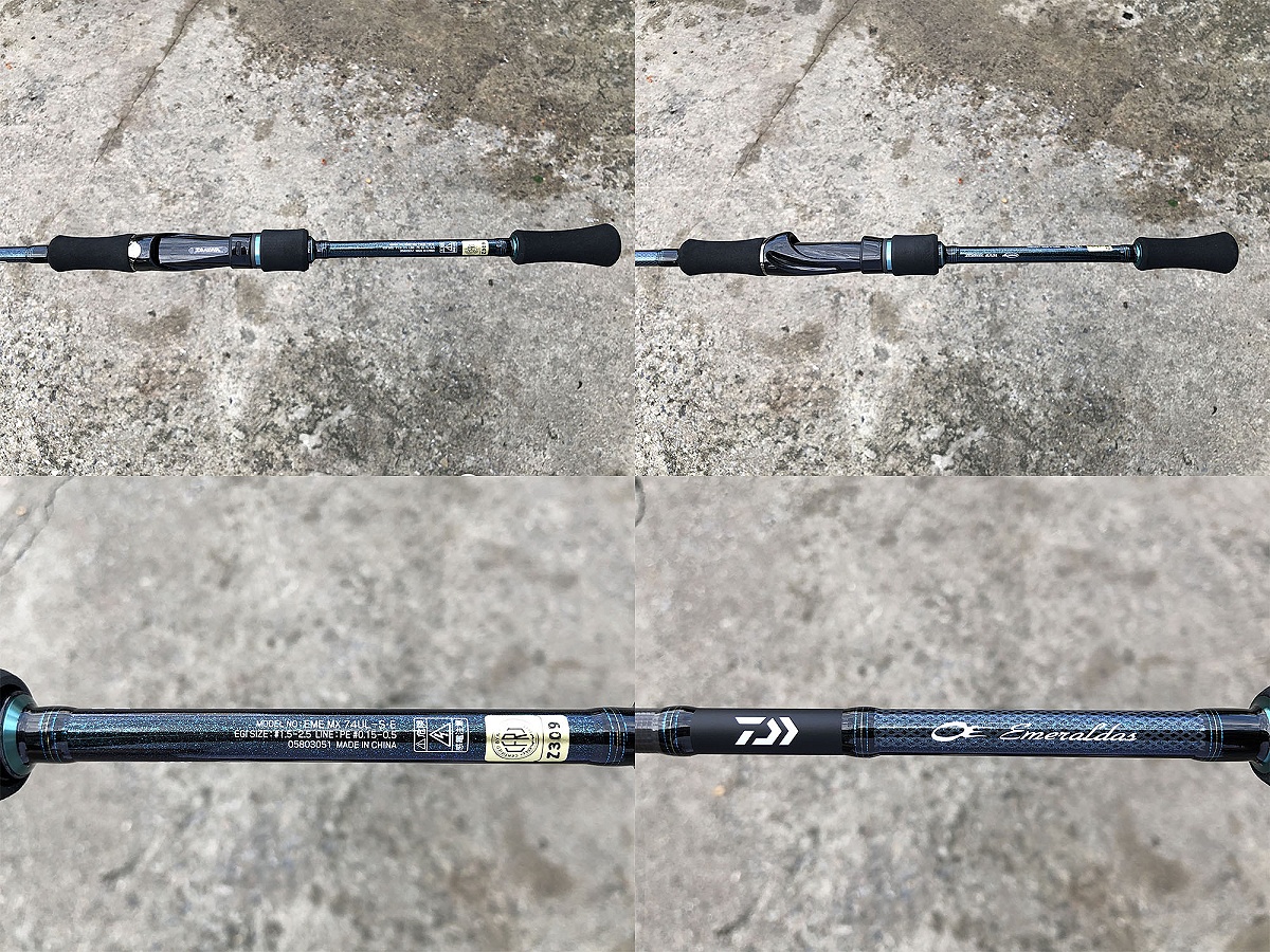 Daiwa Emeraldas EME MX 74UL-S·E คัน2 ท่อนต่อกลางยาว 7'4" EGI: #1.5-2.5 , Line: PE#0.15-0.5 คันสวยใหม