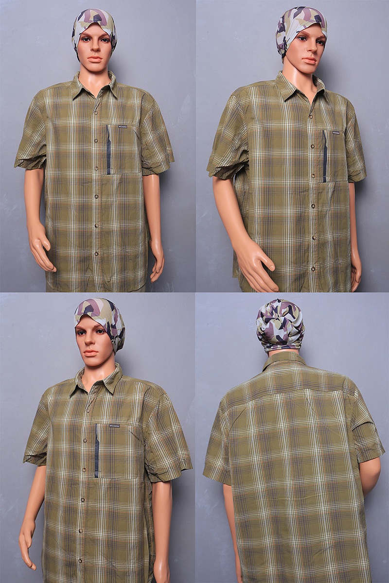 09. เสื้อแขนสั้น Columbia Outdoor เนื้อผ้า 100% Supplex@ Nylon Size XL/TG

ลายสก็อตสีเขียว OD (ขนา