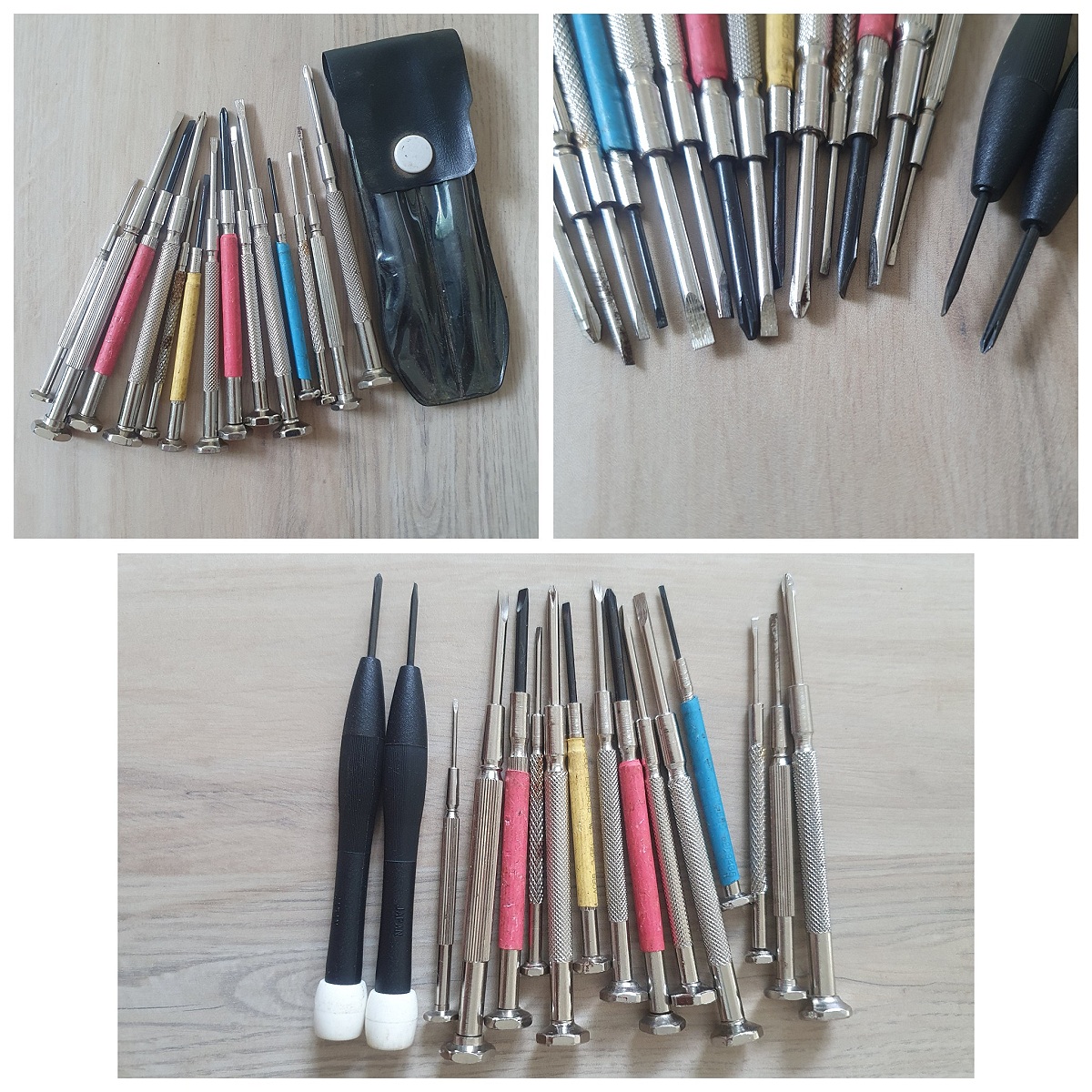 12.ไขควงนาฬิกา stainless,ไขควงด้ามพลาสติก japan  ราคา 100 ขายแล้ว