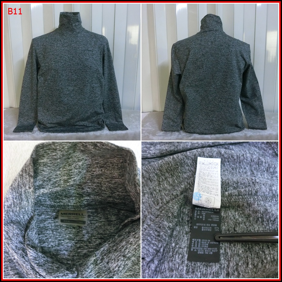 B11. MERRELL  เสื้อใส่ออกทริปกลางแจ้ง วิ่ง เดินป่าและแคมปิ้ง สภาพดี ไม่มีตำหนิ เนื้อผ้าแห้งไว   ไซ้ด