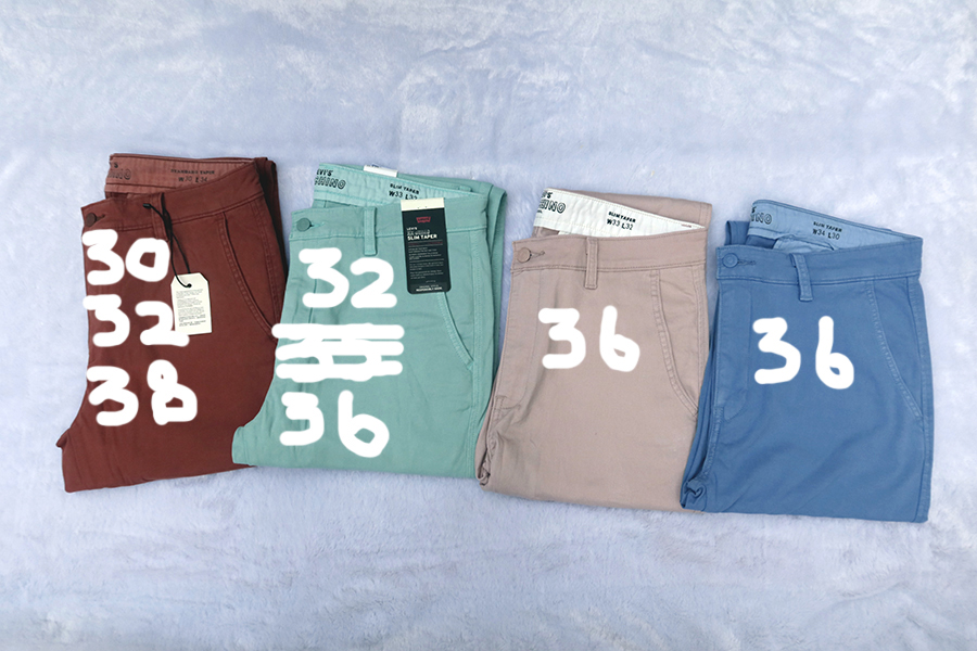 Levi's chino slim & standard taper /30/32/35/36/38 กางเกงขายาวทรงเข้ารูปสวยใหม่