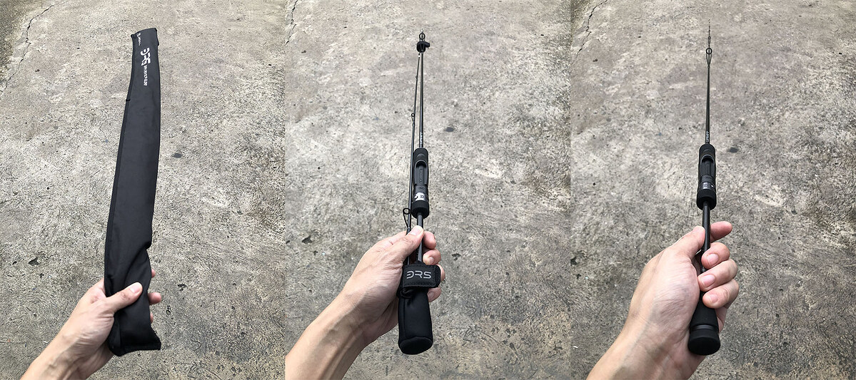 5. Jackall BRS-S64UL-LG คัน 2 ท่อนต่อกลางยาว 6'4" เวท 1-3lb คันสวยริ้วรอยน้อยมากๆ มาพร้อมสายรัดคันแท
