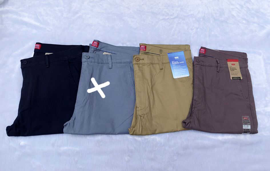 LEVI'S CHINO STANDARD TAPER /w.32/34/36/38 กางเกงขายาวทรงสวยใหม่แท้ รวมส่ง flash