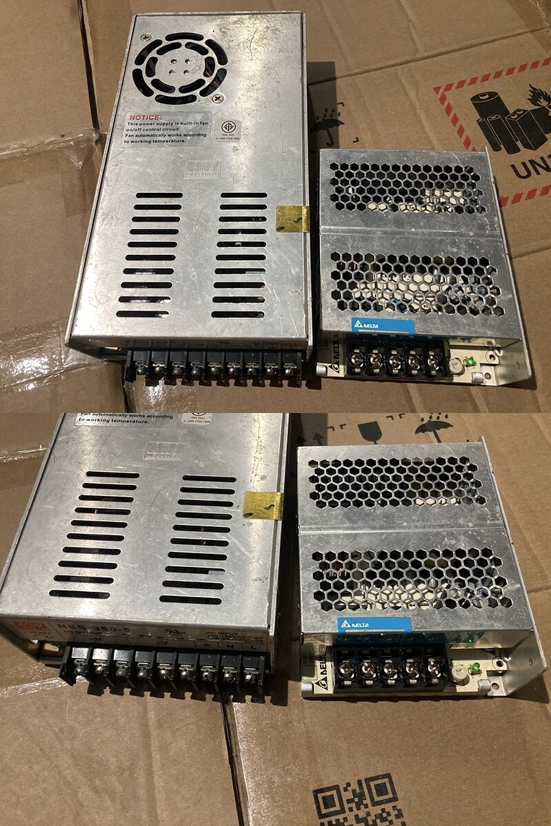 Power supply MEANWELL 5V + DELTA  12V