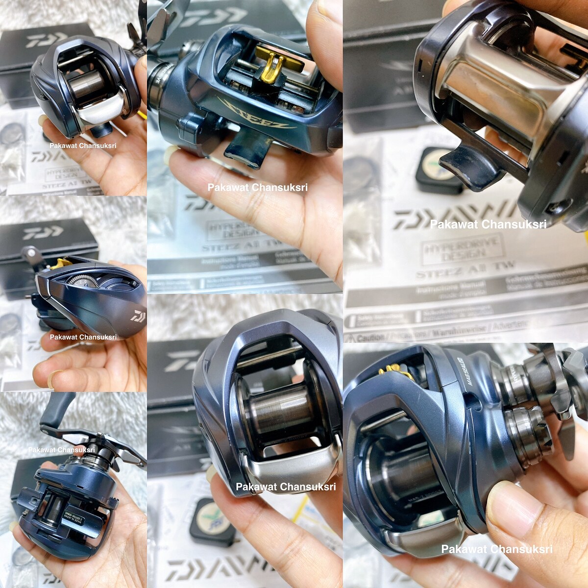 Daiwa 23’ Steez A II 1000 6.3
รอกสภาพสวยมาก ตัวบอดี้มีรอยสะกิดเล็กๆ 2-3 จุดด้านบนรอกกับที่ใกล้ปรับแ