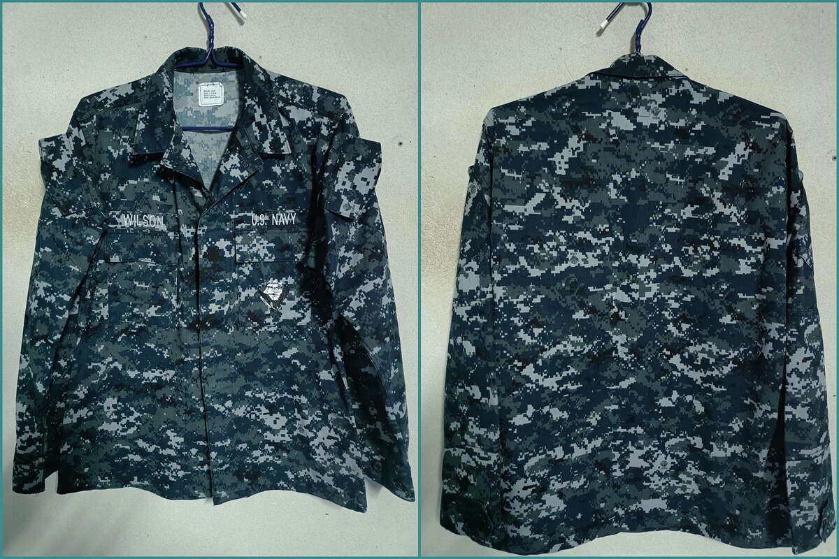เสื้อทหารอเมริกา(US.) ลายNAVY Blue   SIZE:37-41 (160.-)
