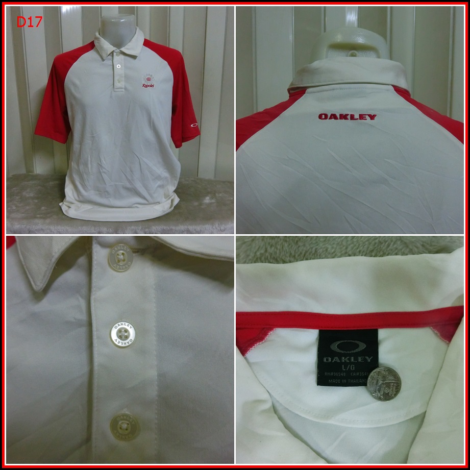 D17.OAKLEY  สำหรับใส่ออกทริปกลางแจ้ง ตกปลา เดินป่า แคมปิ้ง เนื้อผ้าชนิดบางกันร้อนได้ดี ไซ้ด์ L อก 44