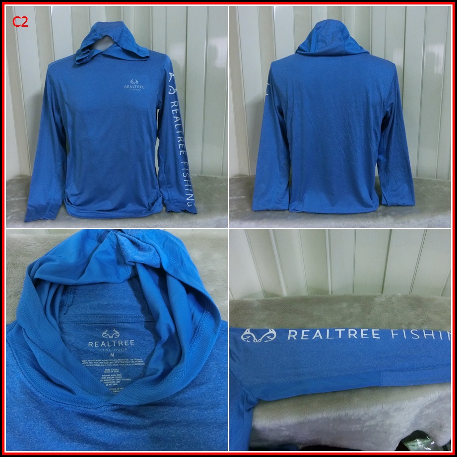 C2.REAL TREE FISHING  สำหรับใส่ออกทริปกลางแจ้ง ตกปลา เดินป่า แคมปิ้ง  สภาพดี ไม่มีตำหนิเนื้อผ้าแห้งไ