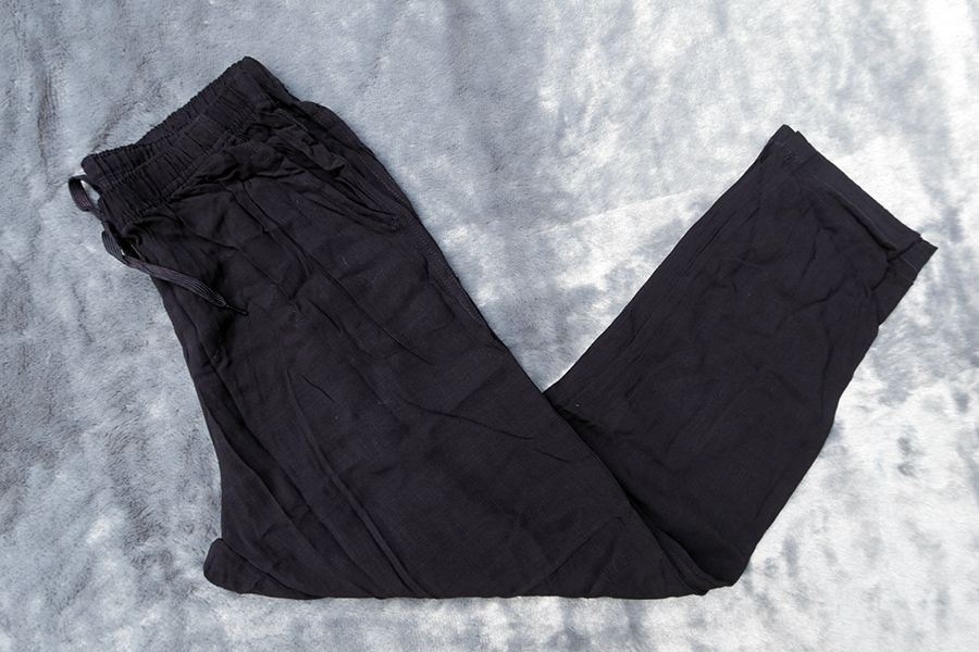 uniqlo Linin 100 % / S/M/L กางเกงขายาวเอวยางยืดผ้าลินินสวยใหม่หลุดโรงงาน