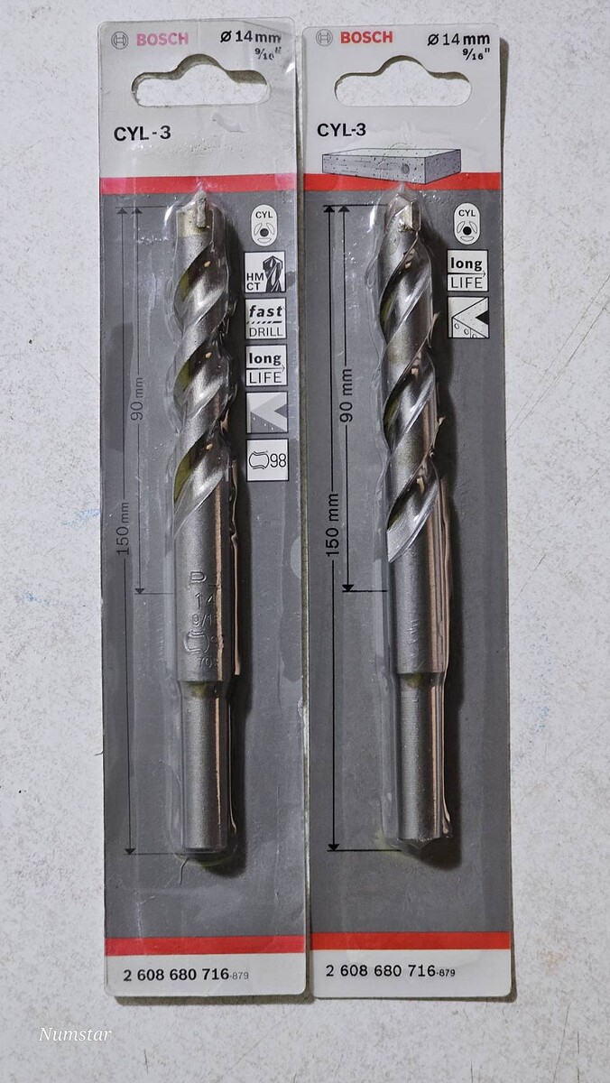 ดอกสว่านเจาะปูน หัวคาร์ไบด์ BOSCH  ขนาด 14 mm ยาว 150 mm

พิเศษ คู่ละ 99  บาท  พร้อมส่ง 29 บาท รวม