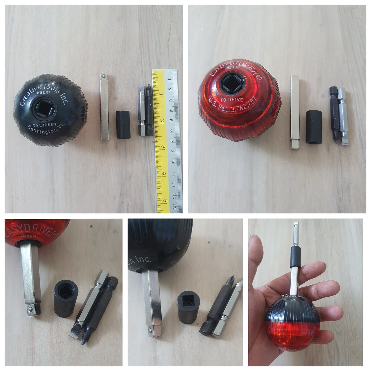 9.ฟรีซ้าย ขวา,ด้ามใส่ หัว 2หุน,ตัวต่อ 2หุนเป็นดอกไขควง,ดอกไขควง 2อัน ราคา 140 ขายแล้ว