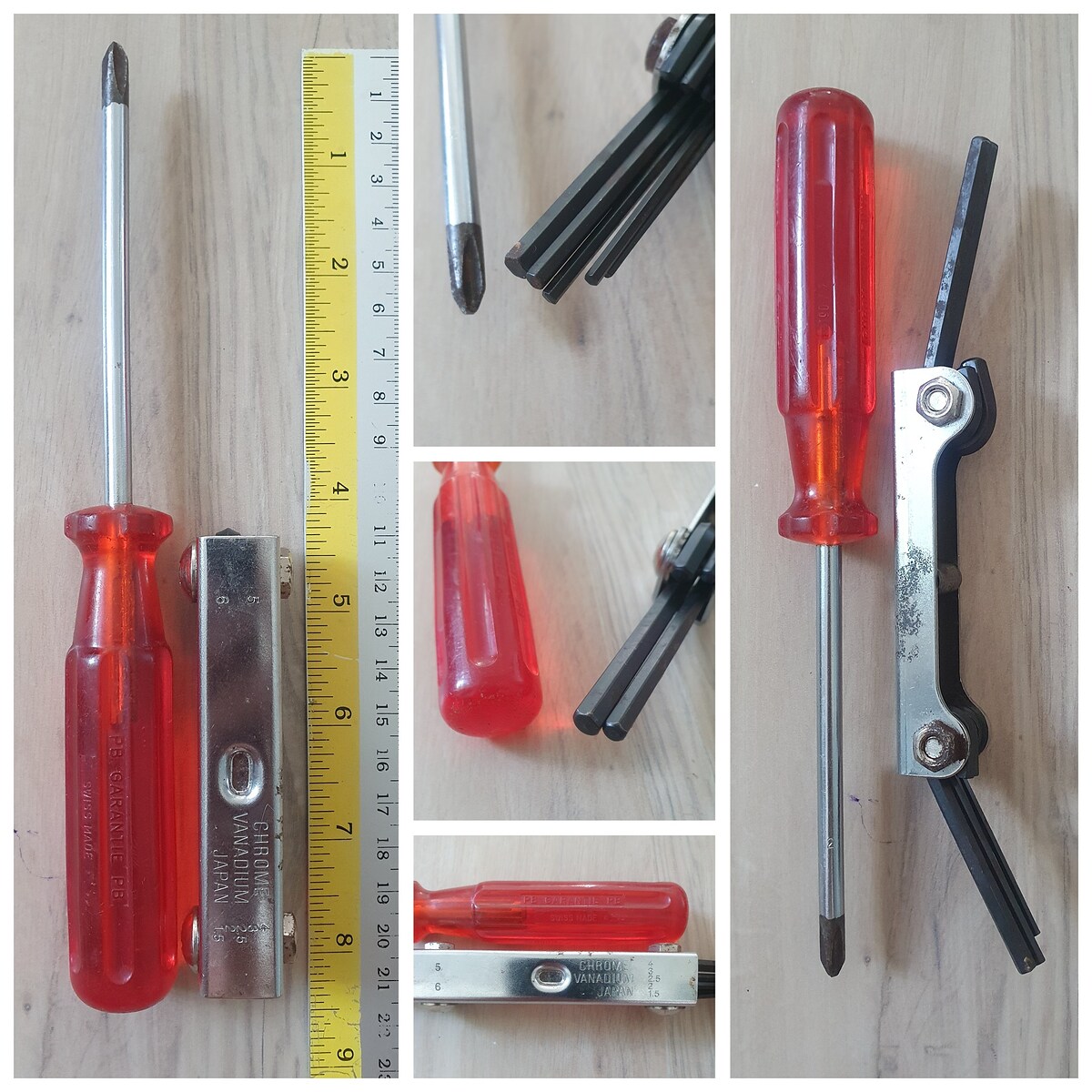 5.ไขควง pb swiss +2 แม่เหล็ก,หกเหลี่ยม japan 
ราคา 150 