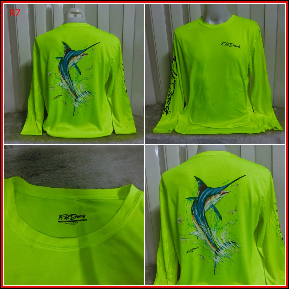 R7.F.H.DAVIS เสื้อ outdoor สำหรับใส่ออกทริป กลางแจ้ง ตกปลา เดินป่าแคมปิ้ง เนื้อบางกันร้อนชนิดผ้าแห้ง