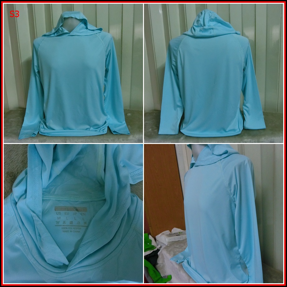 S3.เสื้อตกปลา HOODIE สำหรับใส่ออกทริปกลางแจ้ง ตกปลา เดินป่า แคมปิ้ง      ไซ้ด์ L อก 43 นิ้ว / 32 นิ้