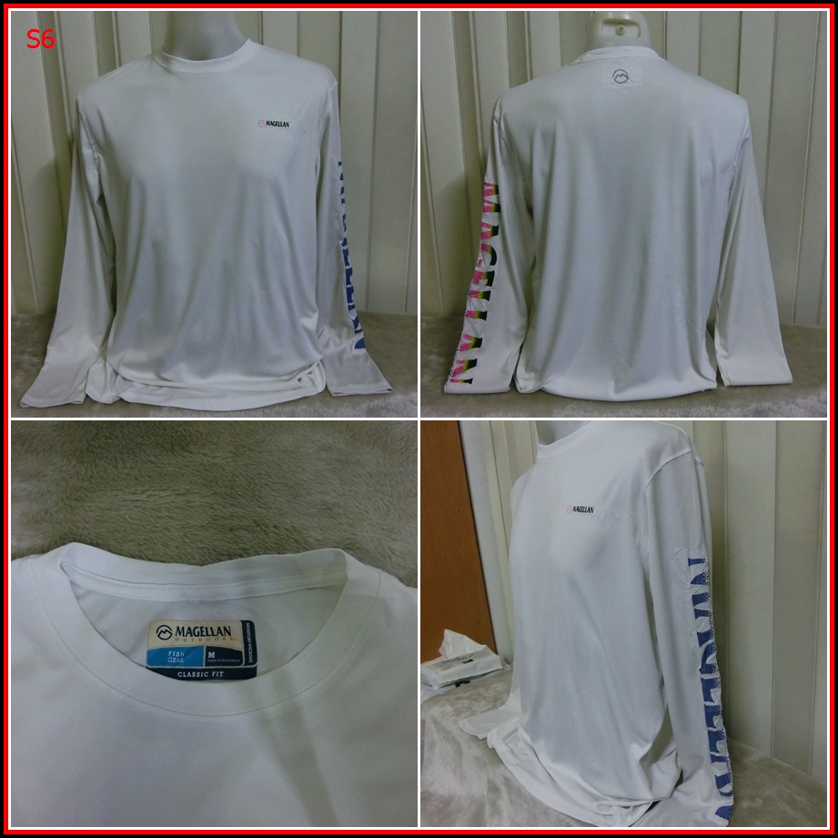 S6.MAGELLAN OUTDOOR เสื้อ OUTDOOR สำหรับออกทริปกลางแจ้ง ตกปลา เดินป่า แคมปิ้ง   ไซ้ด์ L อก 45 นิ้ว /