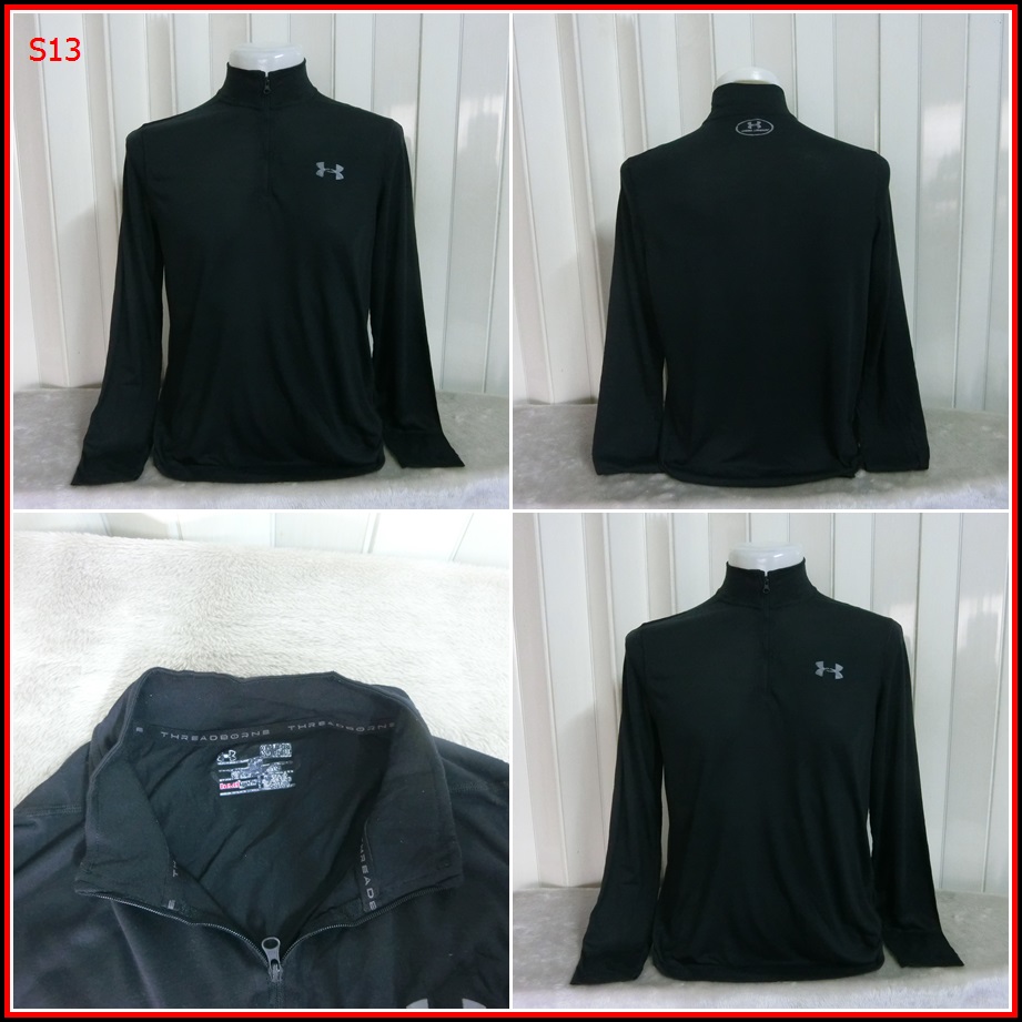 S13. UNDER ARMOUR HEATGEAR เสื้อ outdoor สำหรับใส่ออกทริป กลางแจ้ง  เดินป่าแคมปิ้ง เนื้อบางกันร้อนชน