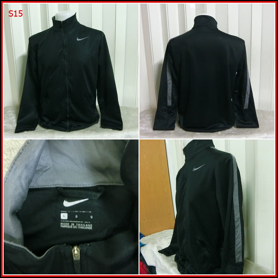 S15.  Nike jacket  สำหรับใส่ออกทริป กลางแจ้ง ตกปลา เดินป่าแค้มปิ้ง เนื้อผ้าบางชนิดกันร้อน หยืดหยุ่นไ