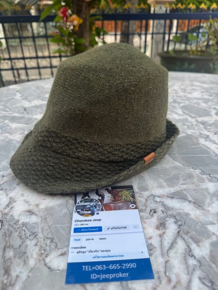 หมวก Mont-Bell Wool Hat สี Olive Green Size L (58-60 ซม.) เนื้อ Wool 100% 
