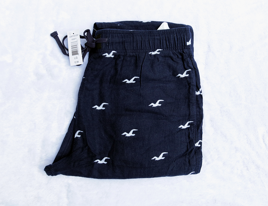 Hollister Sleep /M/L/XXL กางเกงสวมใส่นอนขายาวสวยใหม่แท้ ราคารวมส่ง Flash