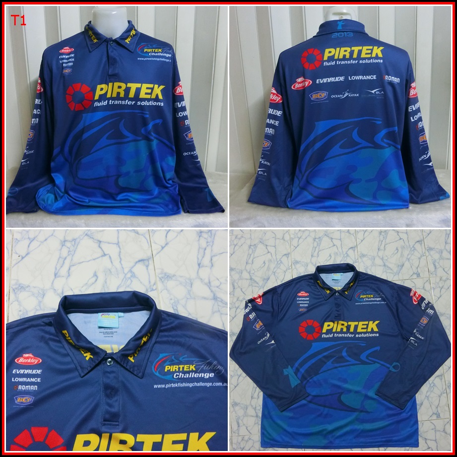T1.PIRTEK เสื้อใส่ออกทริปกลางแจ้ง ตกปลา สภาพดี บางเบา ใส่สบายเนื้อผ้าระบายความร้อนได้ดี    ไซ้ด์ XL 
