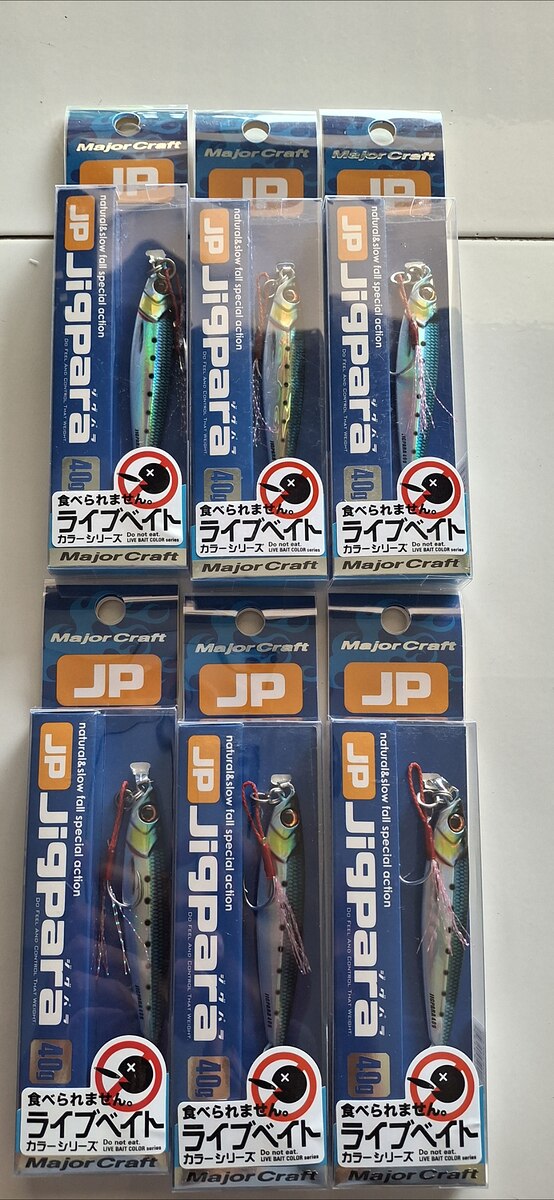 Major craft jigpara 40กรัม ตัวละ170บาท ส่ง40บาทพื้นที่ห่างไกล+30ครับ