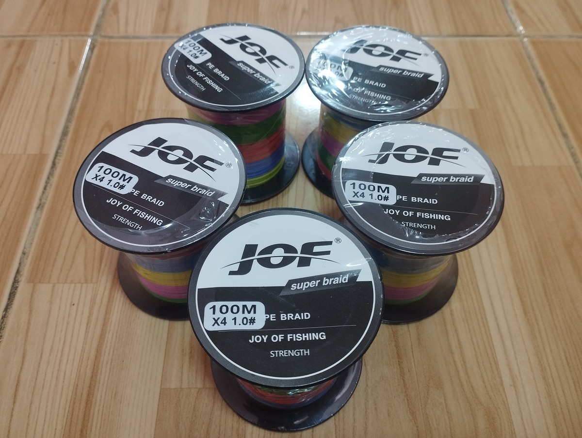 PE1ถัก4..ม้วน 100 เมตร 5ม้วน