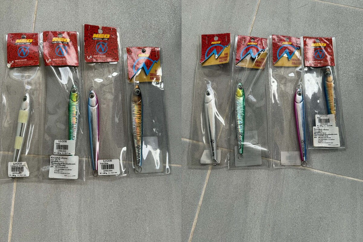 ขาย เหยื่อจิ๊ก หลายรายการ 
ค่าส่ง 30.- 
3 ชิ้นขึ้นไป 

ขายแล้ว