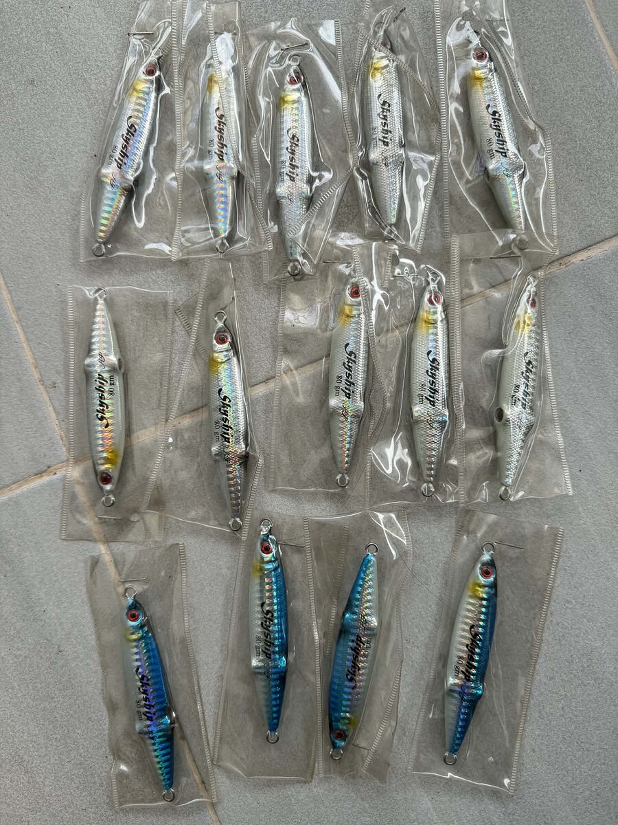 ขาย เหยื่อจิ๊ก หลายรายการ
ค่าส่ง 30.-
3 ชิ้นขึ้นไป ส่งฟรี

เหยื่อจิ๊ก ทรงหมึก 80g  ตัวละ 50.-