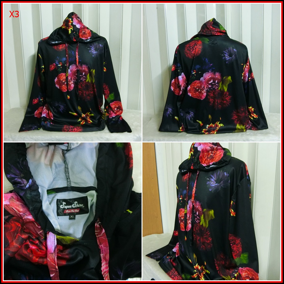 X3.SUPER SHINE HOODIE เสื้อยืด OUTDOOR มือสอง ใส่ออกทริปกลางแจ้ง เดินป่า แคมปิ้ง เนื้อผ้าชนิดบาง และ